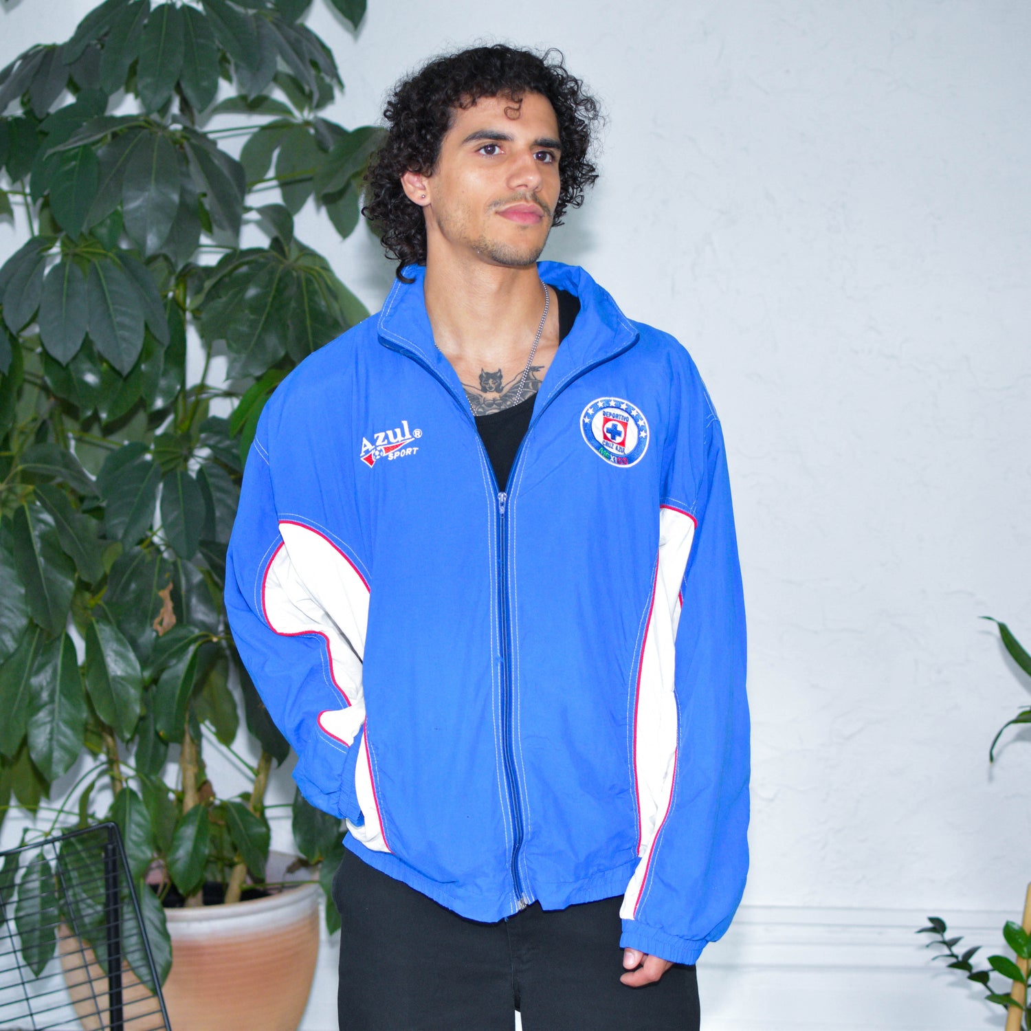 Vintage Cruz Azul (Azul Sport) Windbreaker