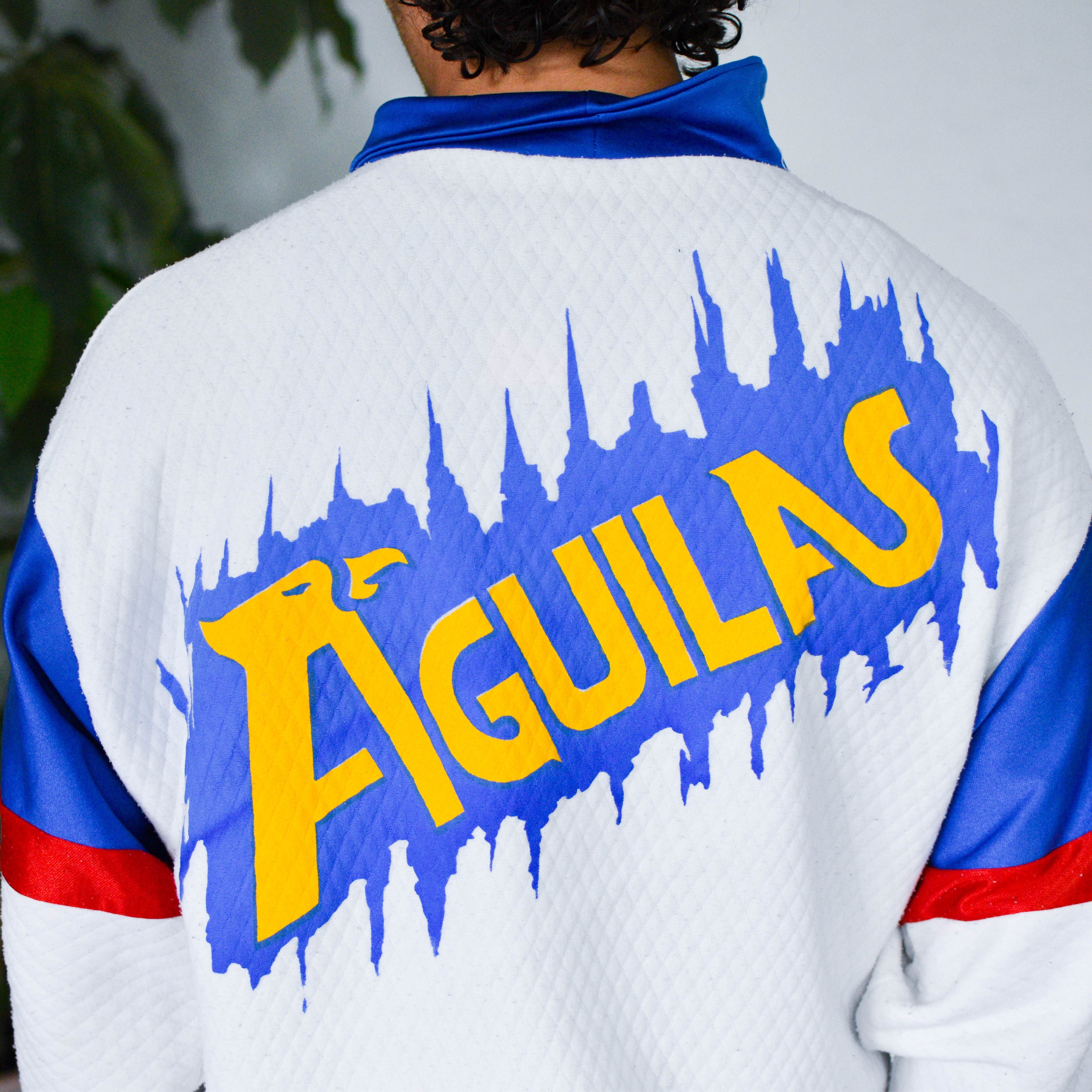 Vintage 90s Club America Quarter-Zip AOP Sweatshirt