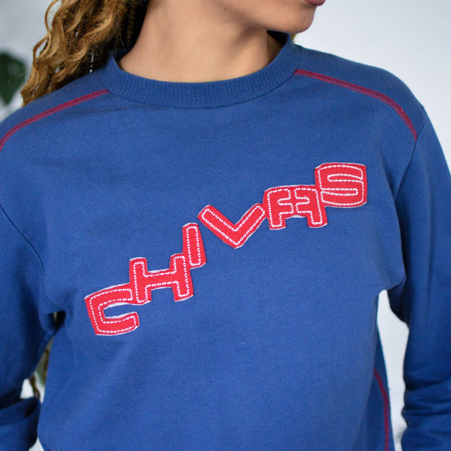 Vintage Chivas de Guadalajara Navy Embroidered Sweatshirt