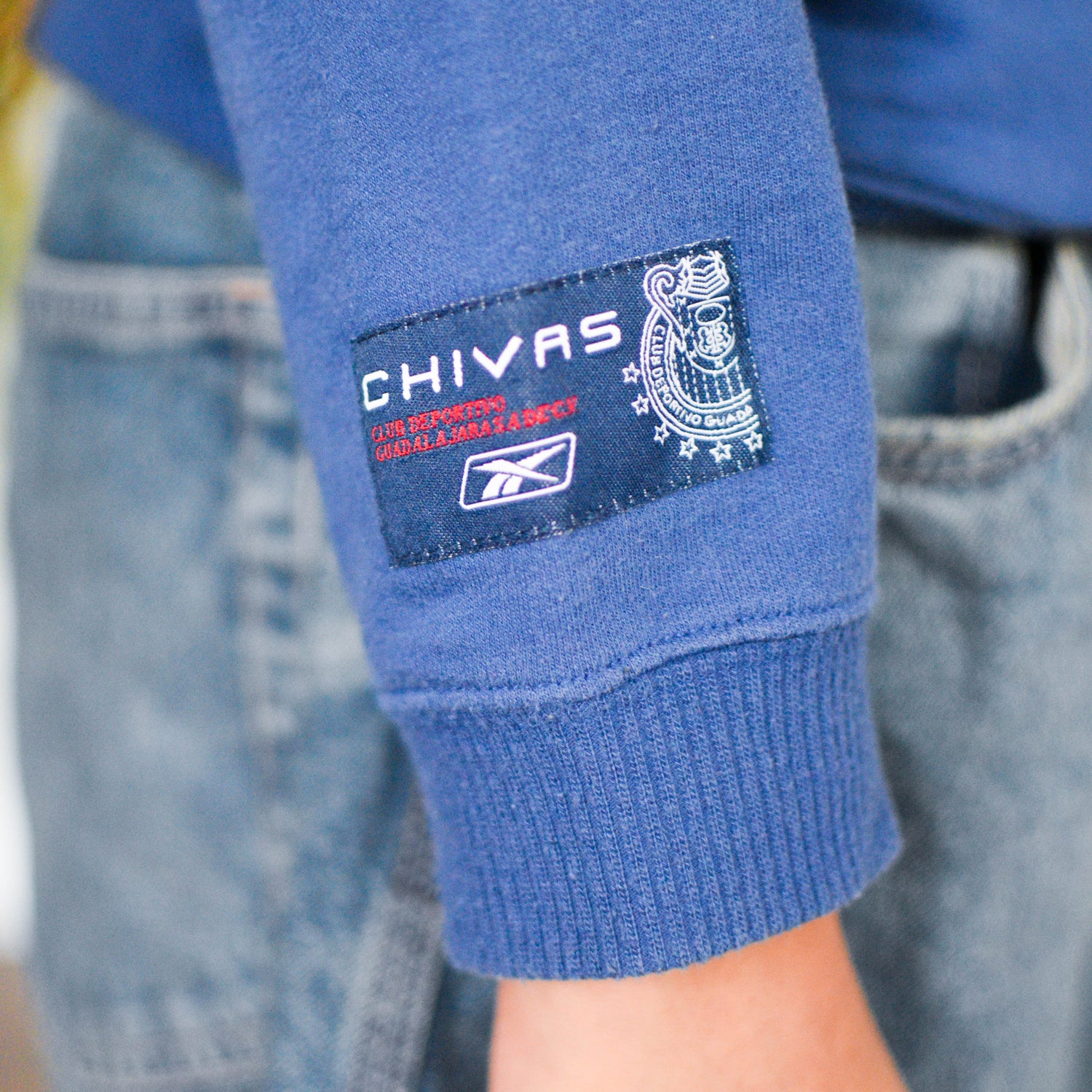 Vintage Chivas de Guadalajara Navy Embroidered Sweatshirt