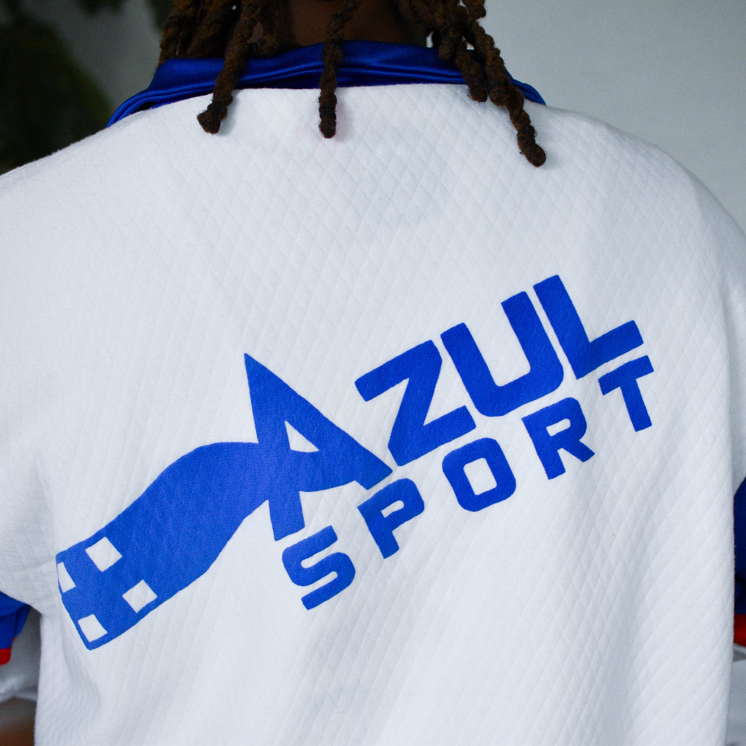 Vintage 90s Cruz Azul Quarter-Zip AOP Sweatshirt