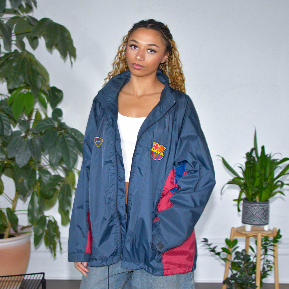 Vintage 2001 Barcelona FC x Nike Windbreaker