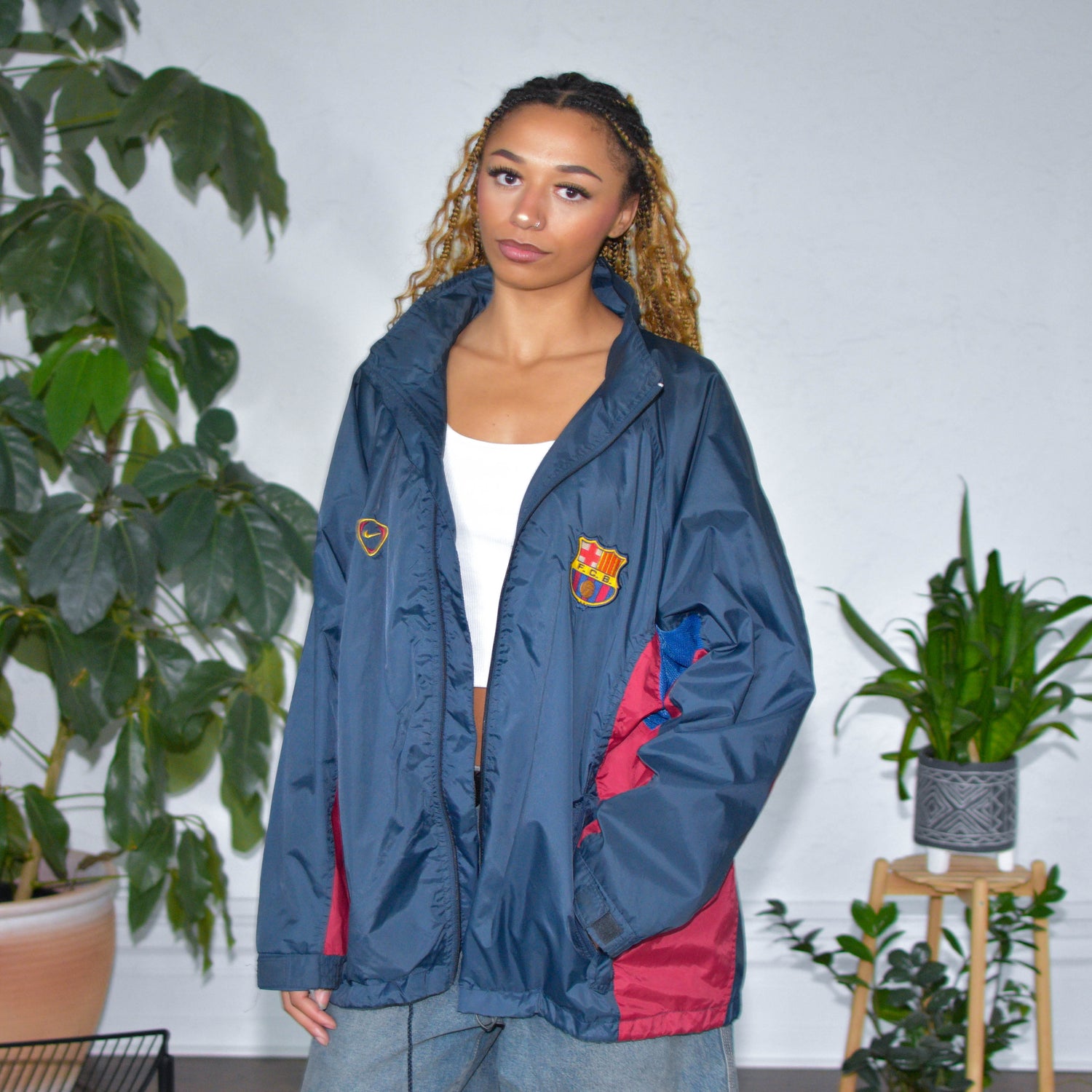 Vintage 2001 Barcelona FC x Nike Windbreaker