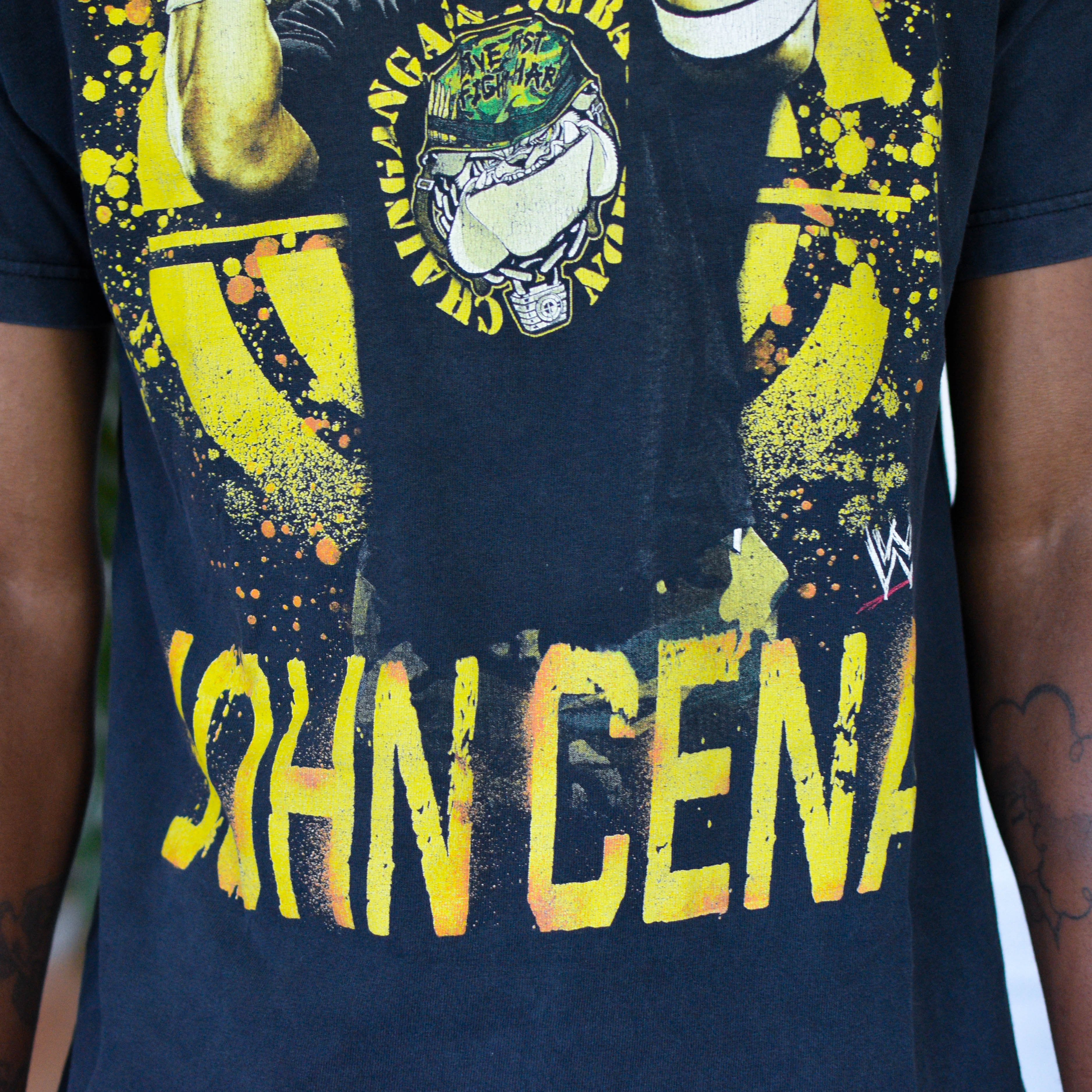 Vintage 2007 WWE John Cena "Hustle. Loyalty. Respect." Graphic T-Shirt