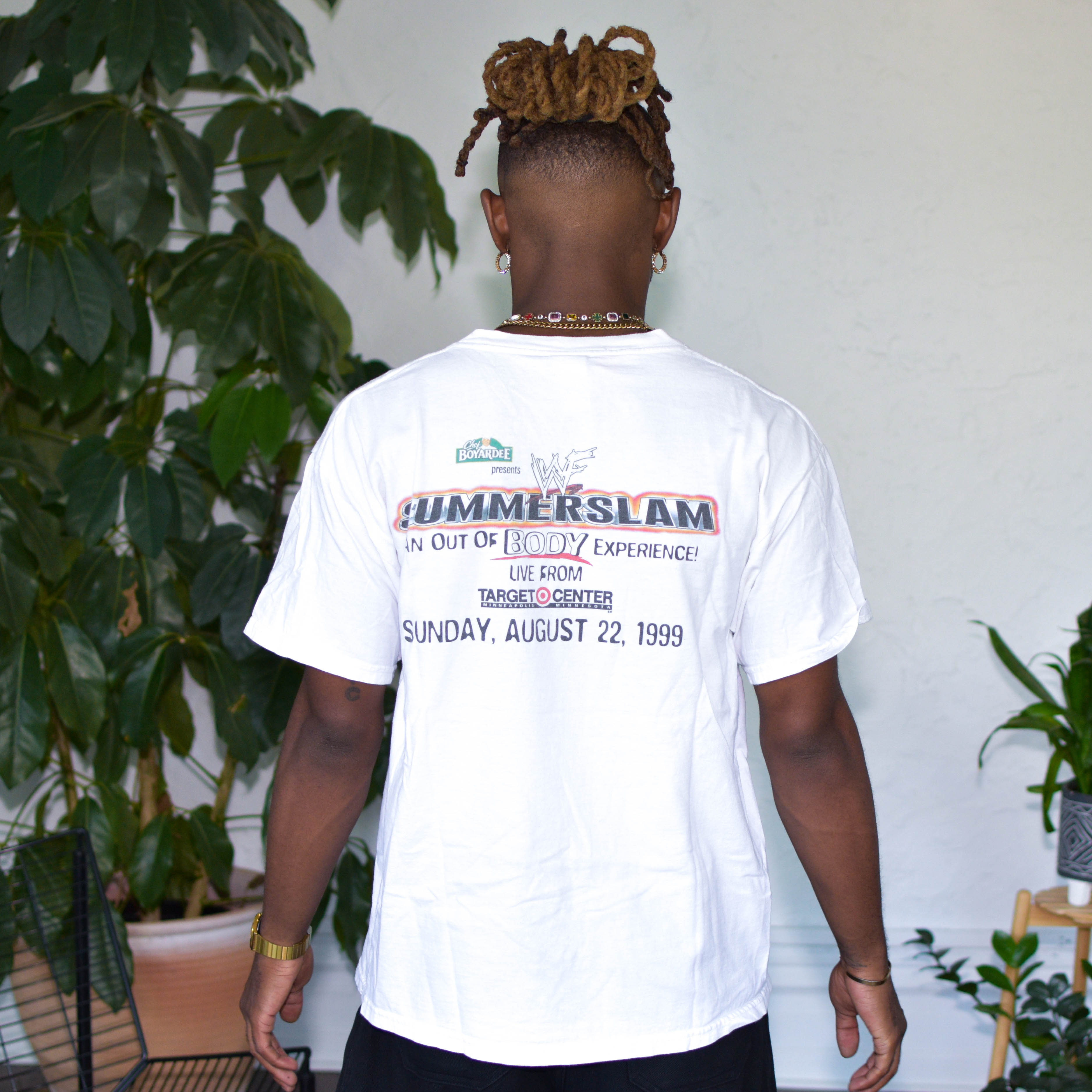 Vintage 1999 WWF Summer Slam Minneapolis Graphic T-Shirt