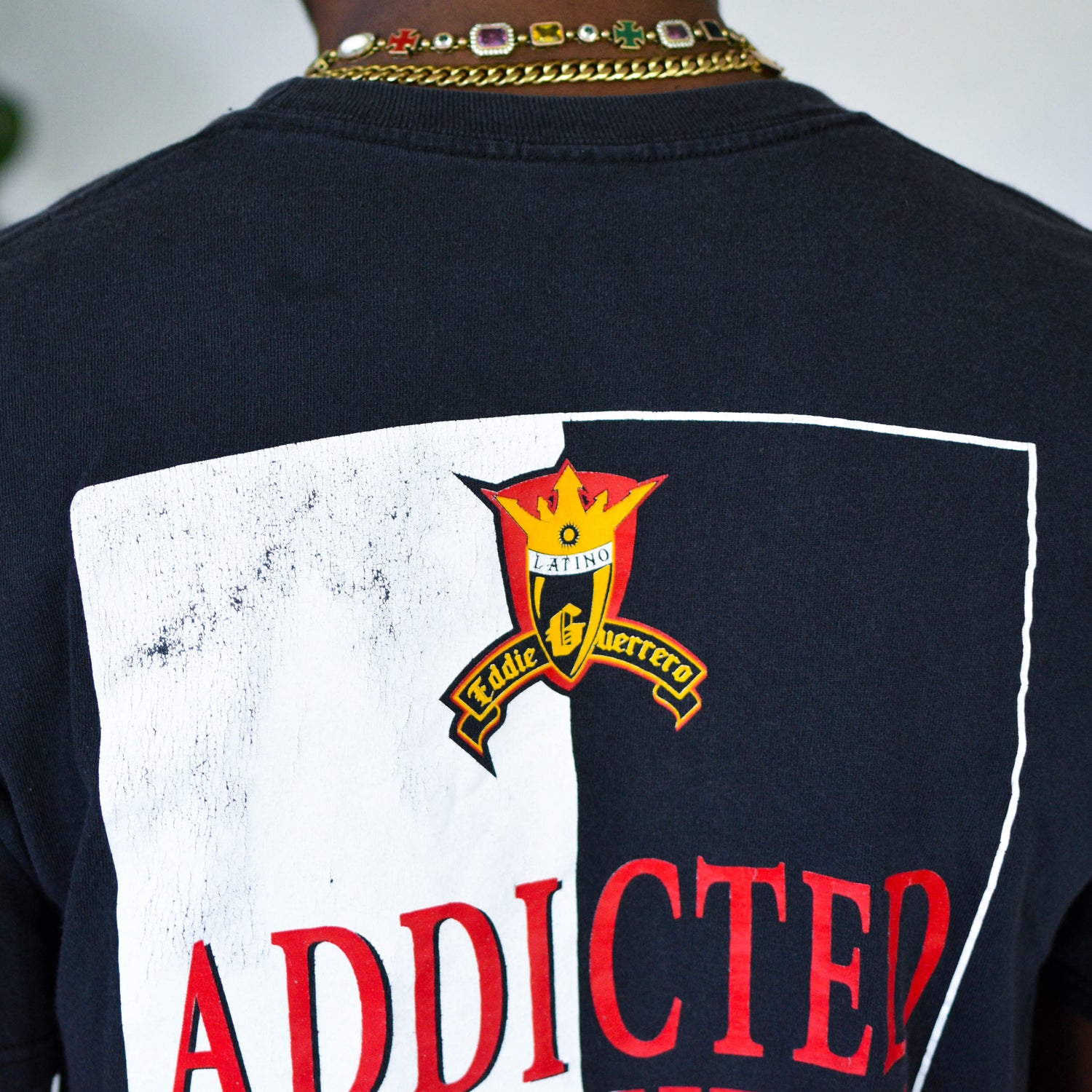Vintage 2004 Eddie Guerrero "Addicted to the Heat" Graphic T-Shirt