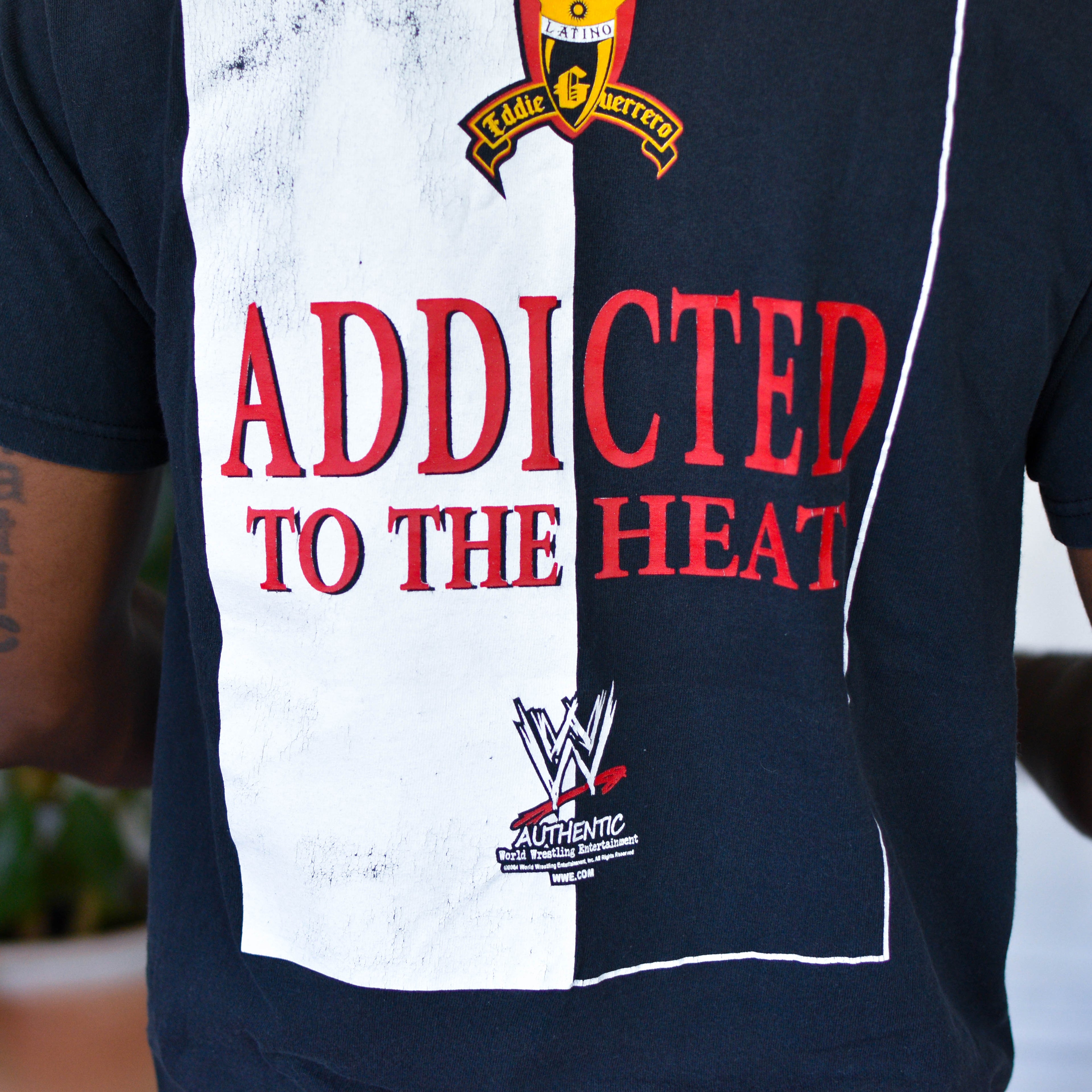 Vintage 2004 Eddie Guerrero "Addicted to the Heat" Graphic T-Shirt