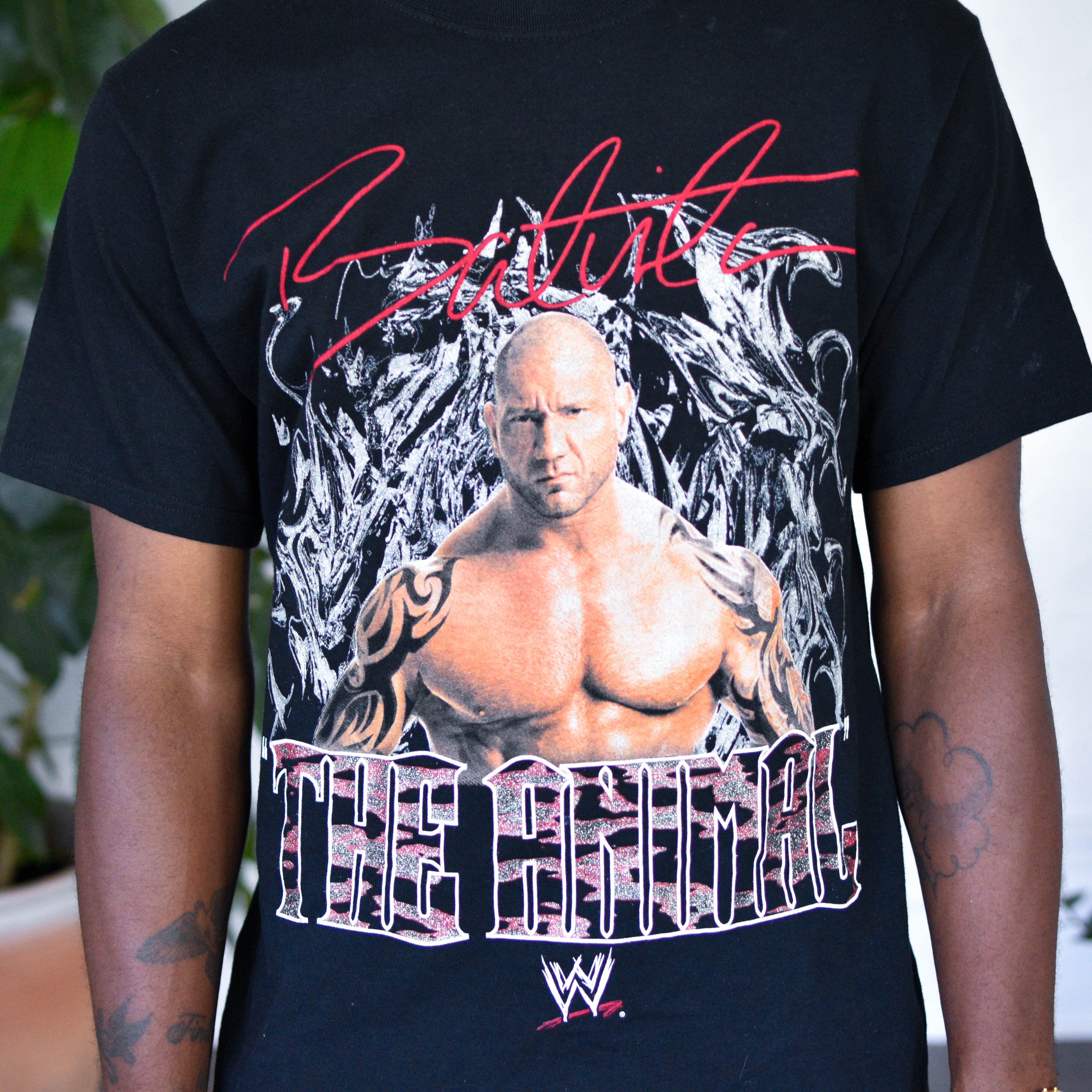 Vintage WWE Batista - The Animal Graphic T-Shirt