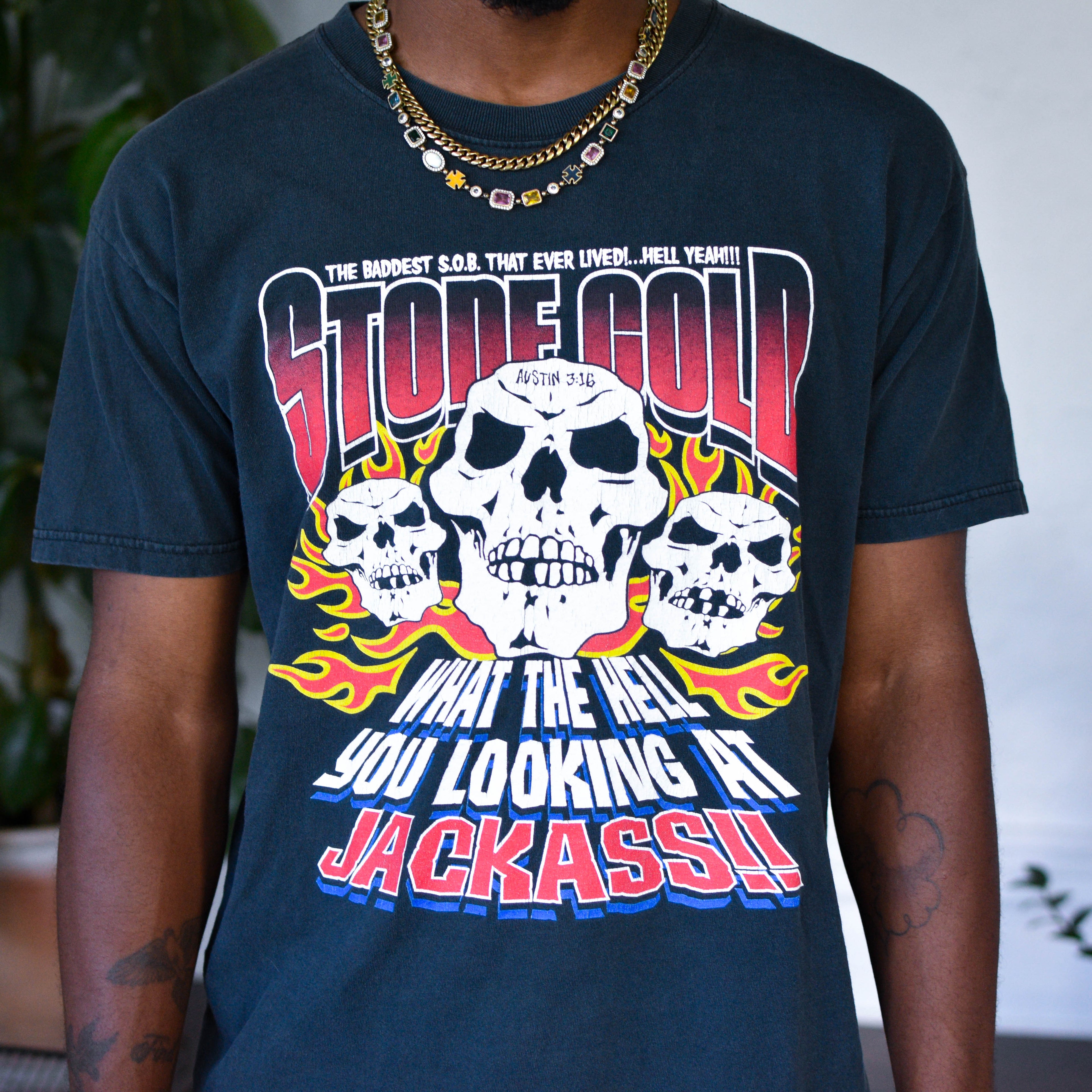 Vintage 2000 WWF Stone Cold Steve Austin Graphic T-Shirt