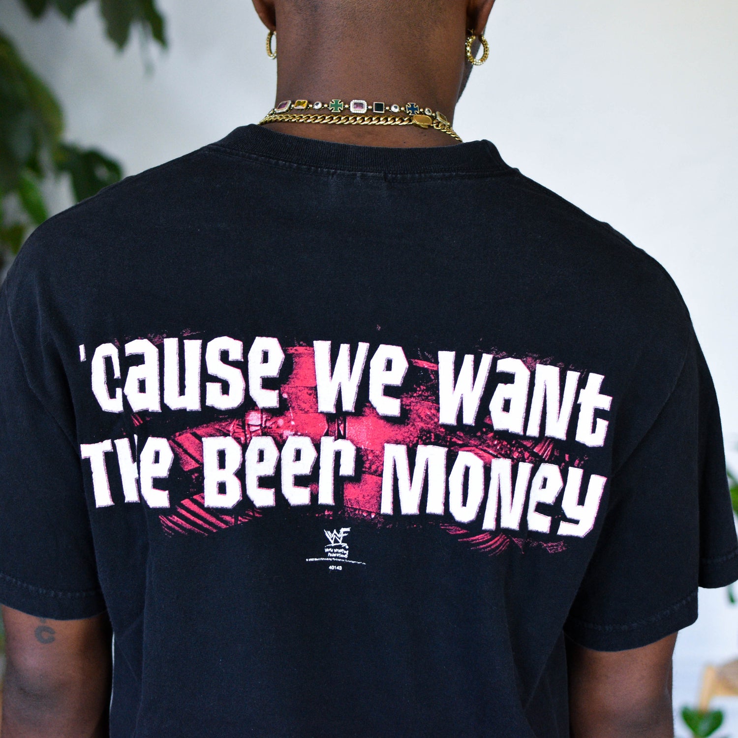 Vintage WWF APA "Cause We Want The Beer Money" Graphic T-Shirt