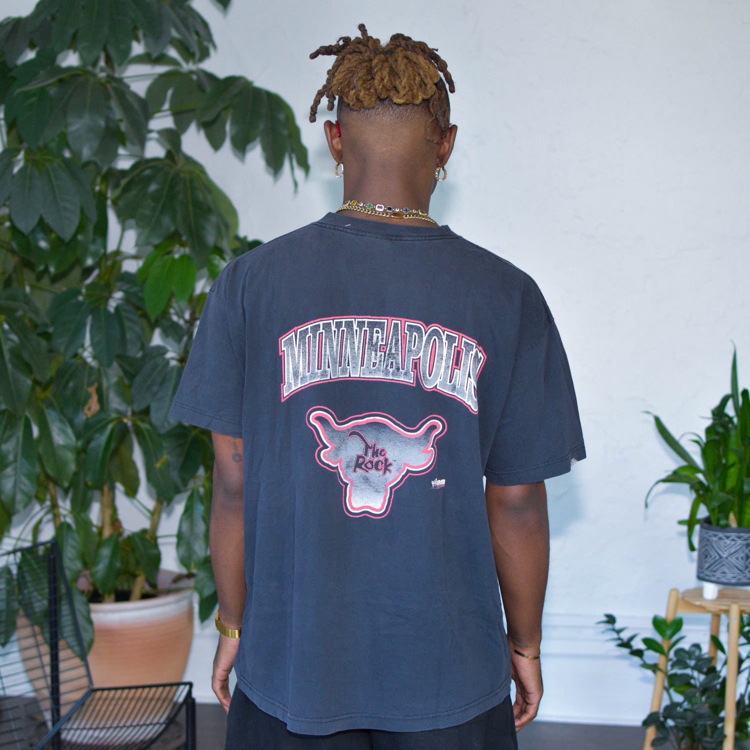 Vintage WWF The Rock in Minneapolis Graphic T-Shirt