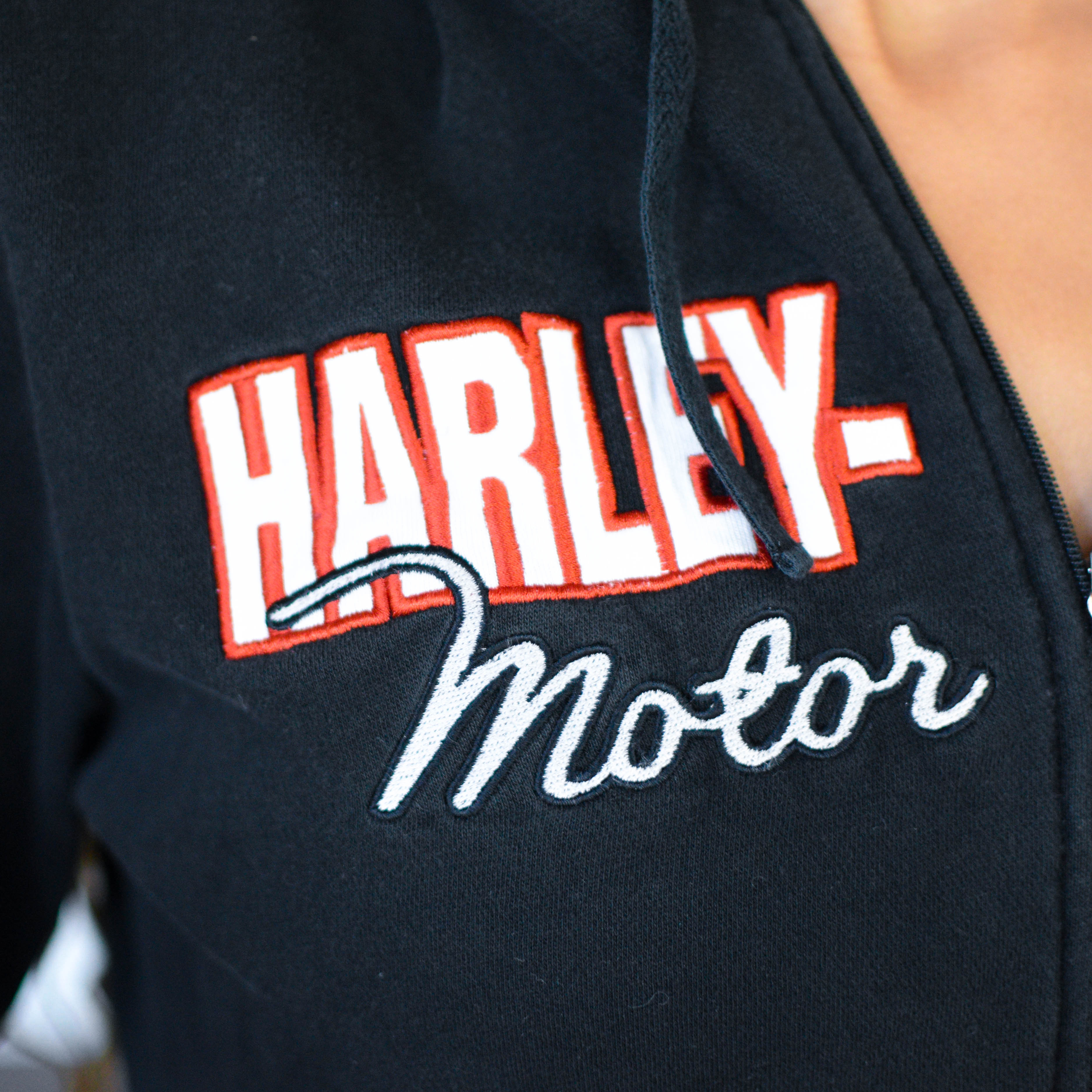 Y2K Harley Davidson Femme Zip-up Hoodie