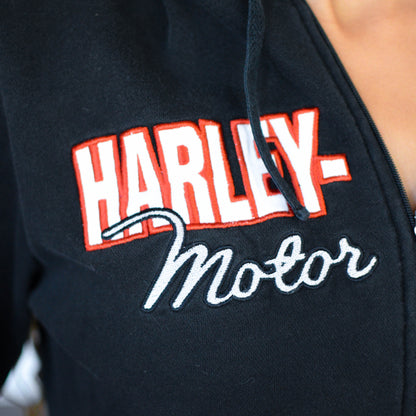 Y2K Harley Davidson Femme Zip-up Hoodie
