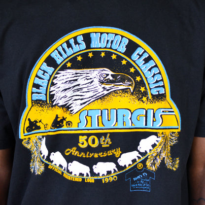 Vintage 1990 50th Anniversary Sturgis Bike Rally Graphic T-Shirt