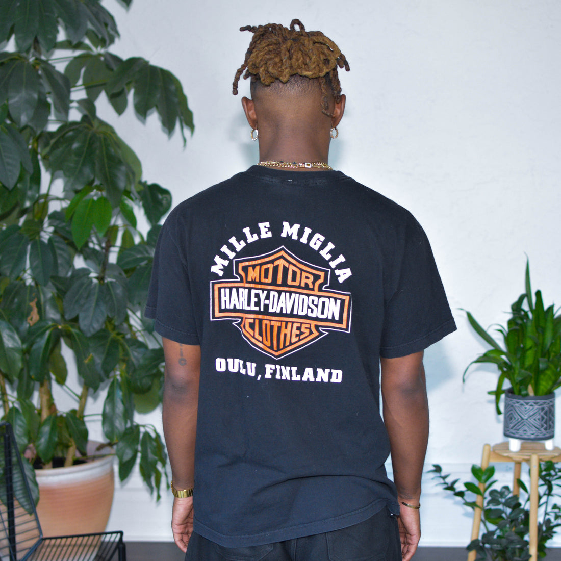 Vintage 1999 Harley Davidson Oulu, Finland Graphic T-Shirt