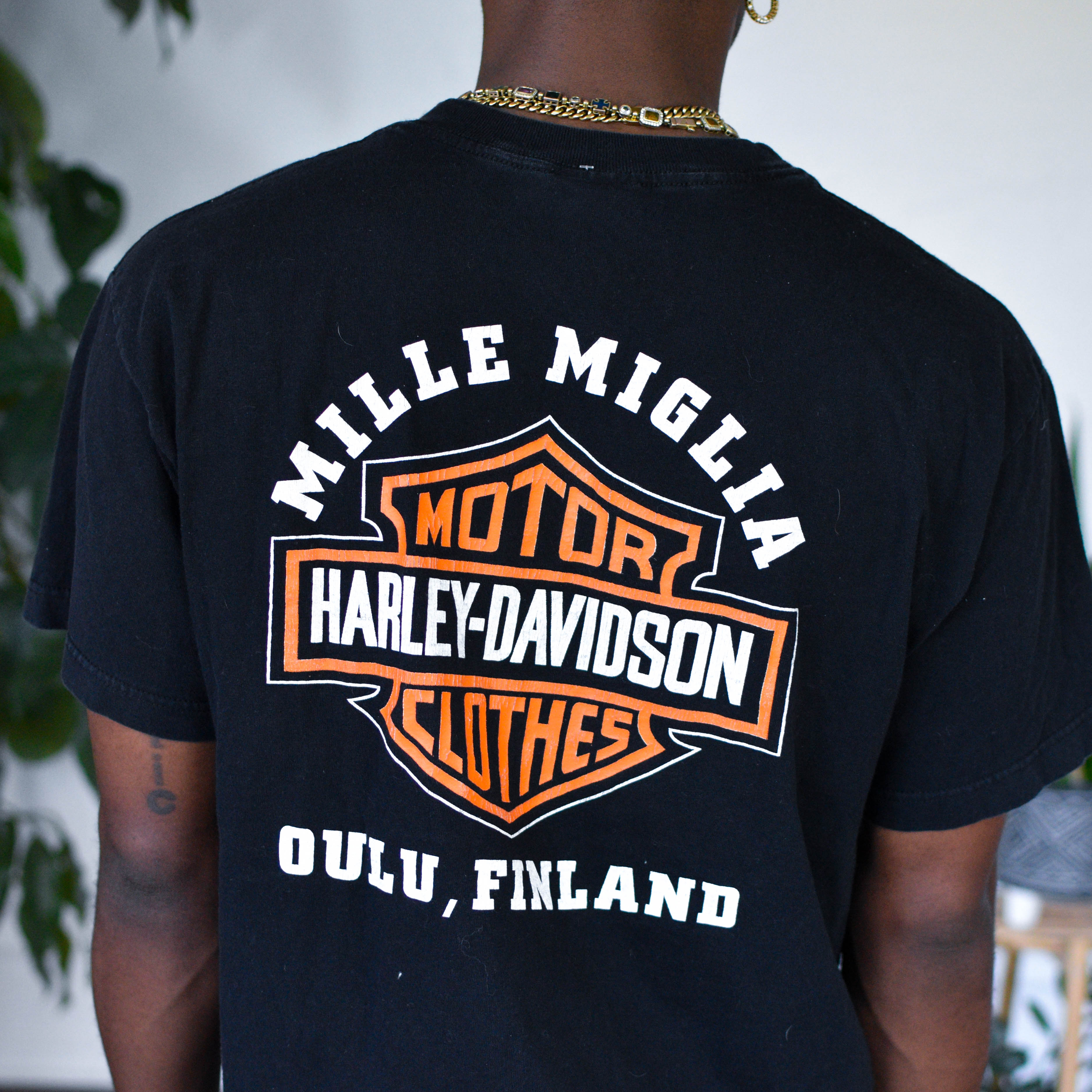 Vintage 1999 Harley Davidson Oulu, Finland Graphic T-Shirt