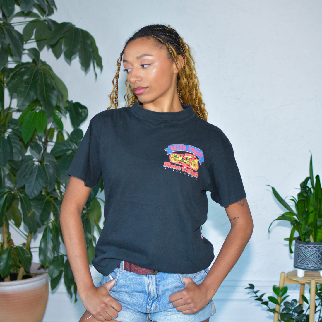 Vintage 1992 Death Valley Motorcycle Club Graphic T-Shirt
