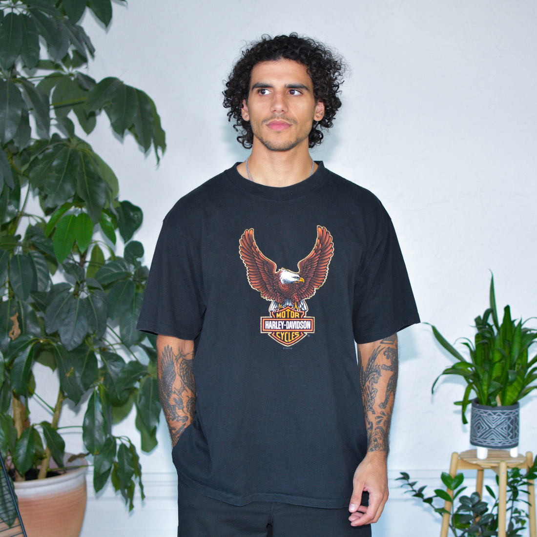 Vintage 1995 Harley Davidson Big Island Hawaii Graphic T-Shirt