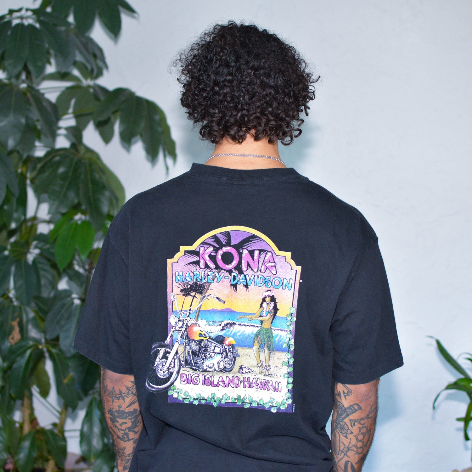 Vintage 1995 Harley Davidson Big Island Hawaii Graphic T-Shirt