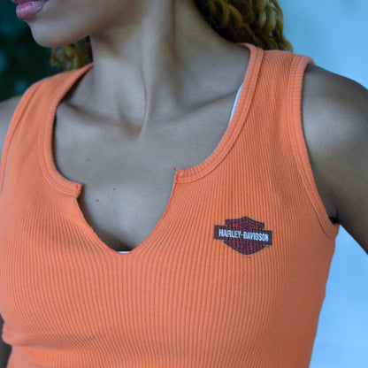 Vintage 2004 Femme Harley Davidson Ribbed Top