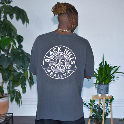 Vintage 1995 Sturgis Bike Rally Map Graphic T-Shirt