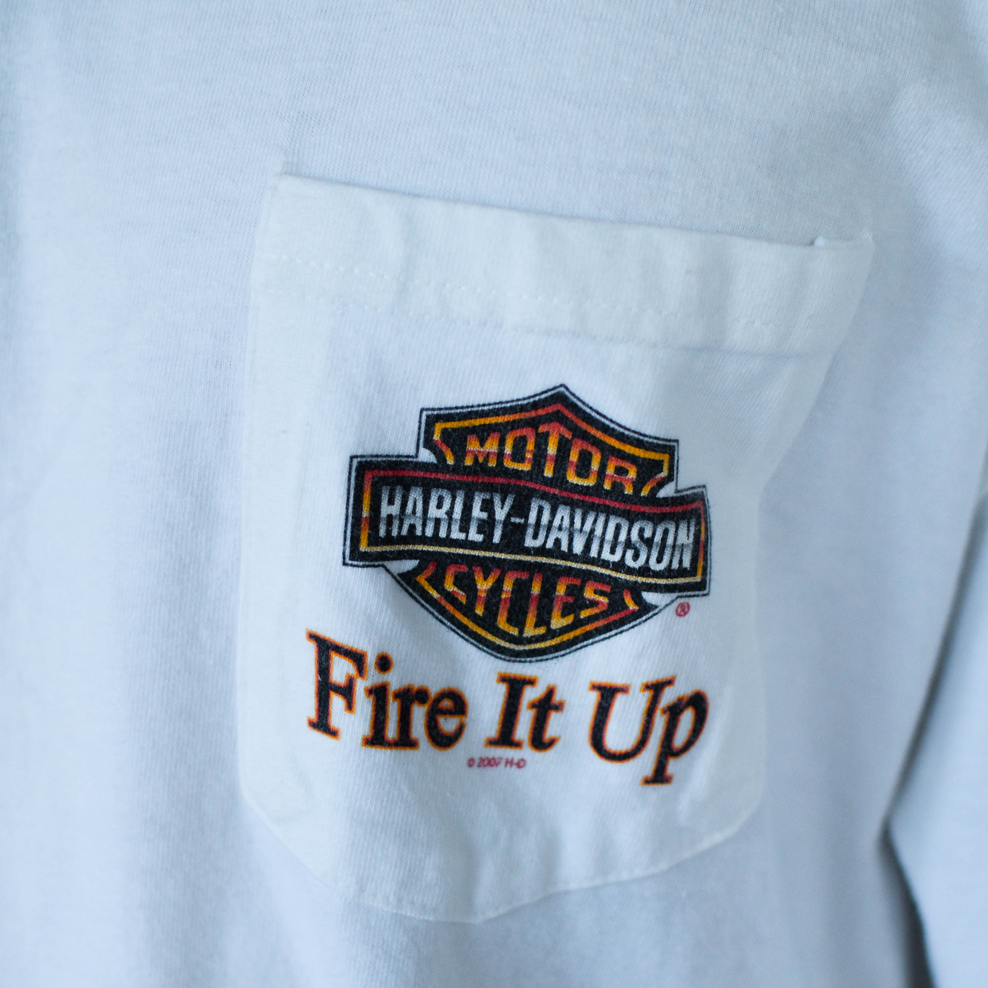 Vintage 2005 Harley Davidson Jackson Hole Long-sleeve Graphic T-Shirt