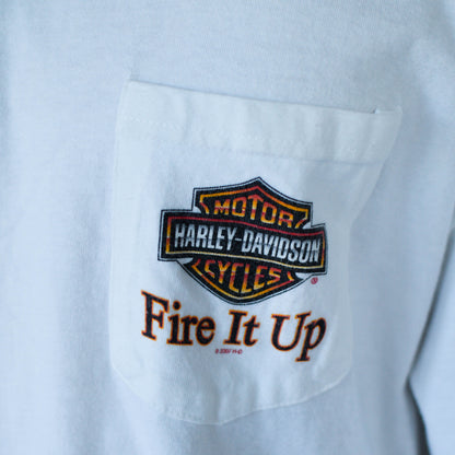 Vintage 2005 Harley Davidson Jackson Hole Long-sleeve Graphic T-Shirt
