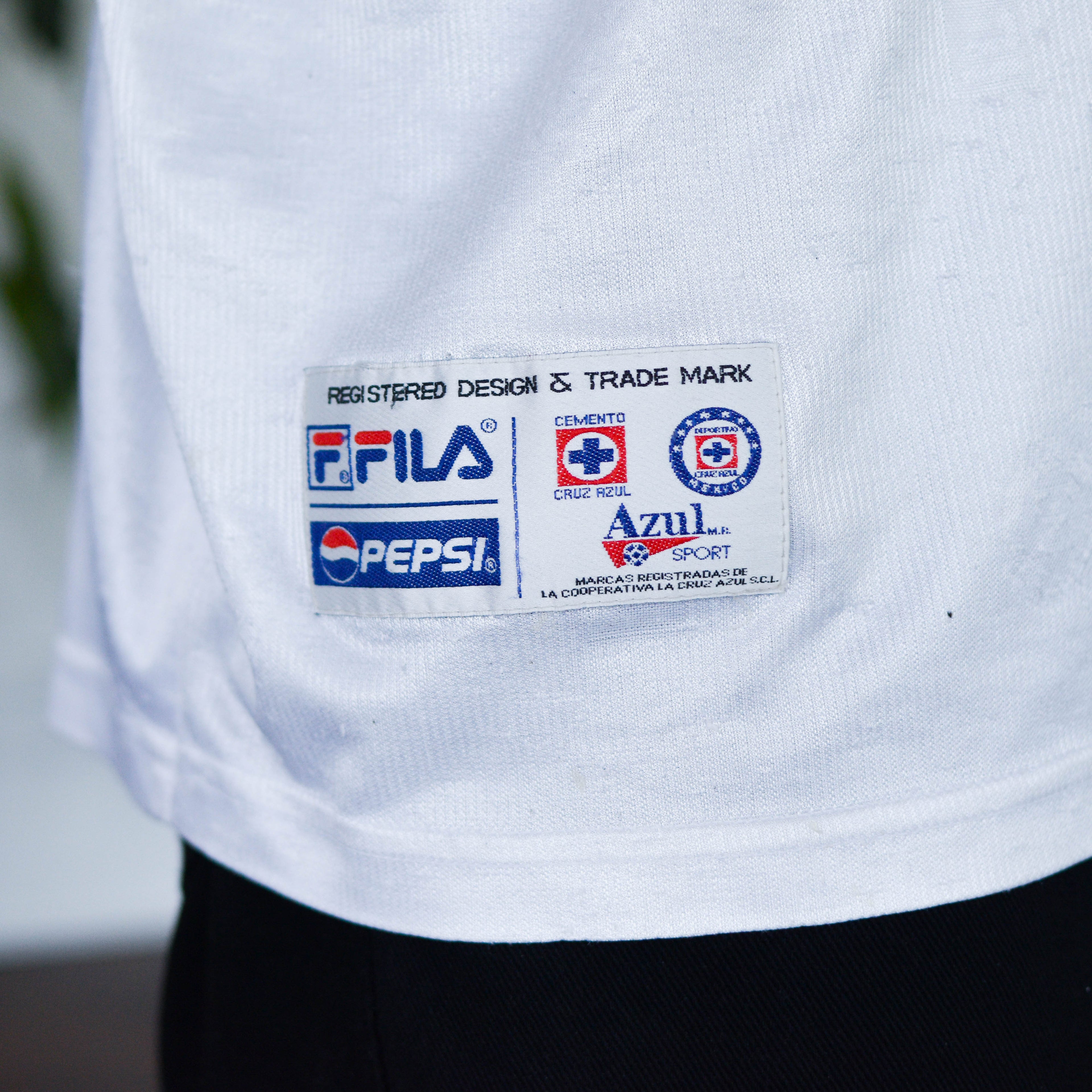 Vintage 2000 Cruz Azul Fila White Jersey
