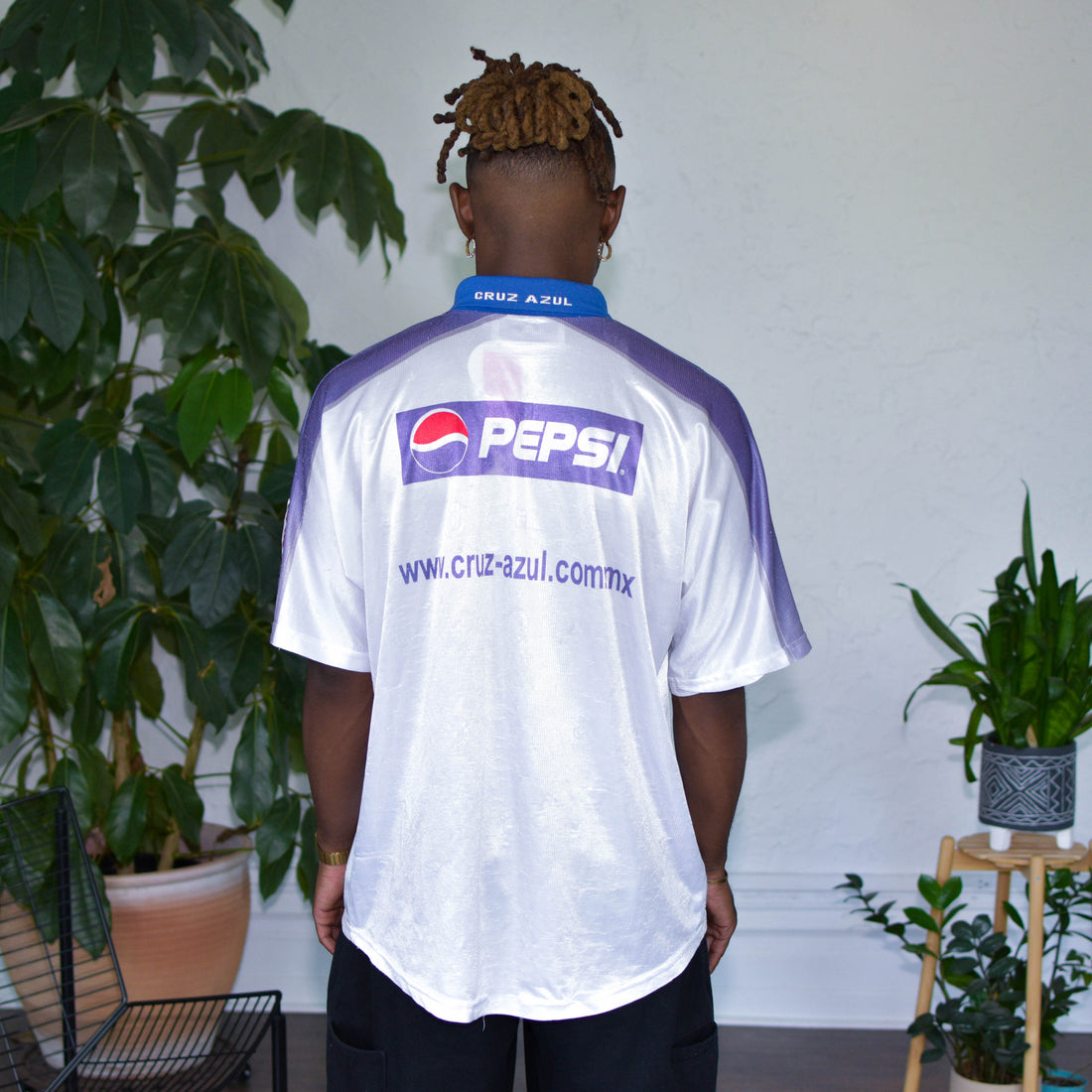 Vintage 2000 Cruz Azul Fila White Jersey