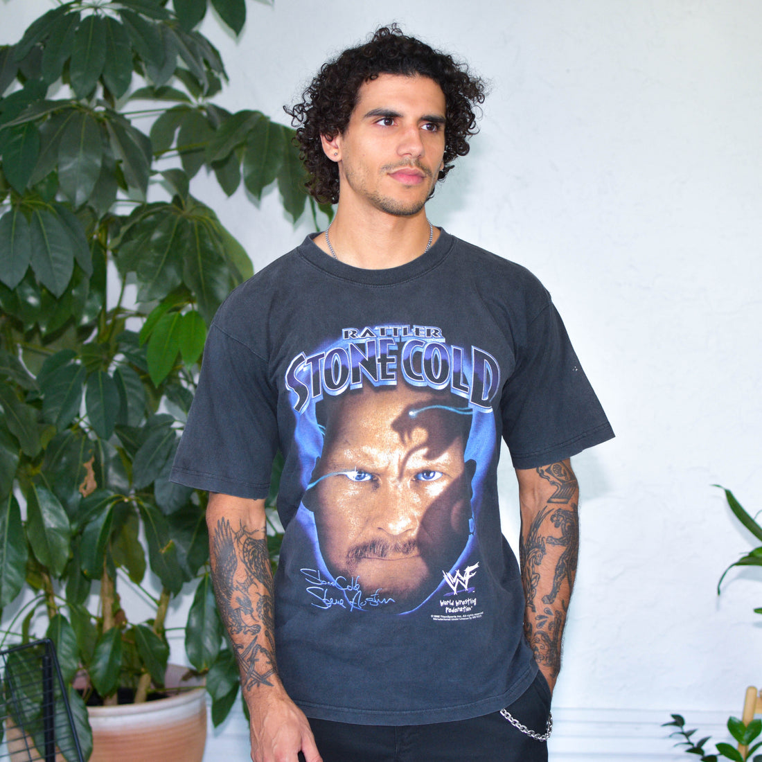 Vintage 1998 WWF Stone Cold Steve Austin Graphic T-Shirt
