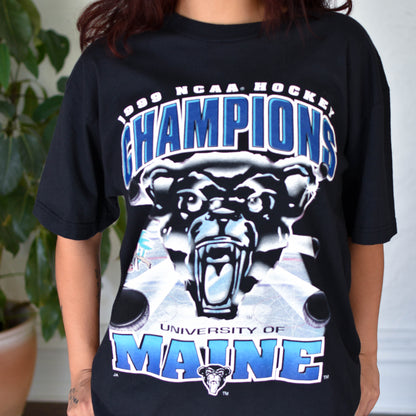 Vintage 1999 University of Maine Hockey National Champions T-Shirt