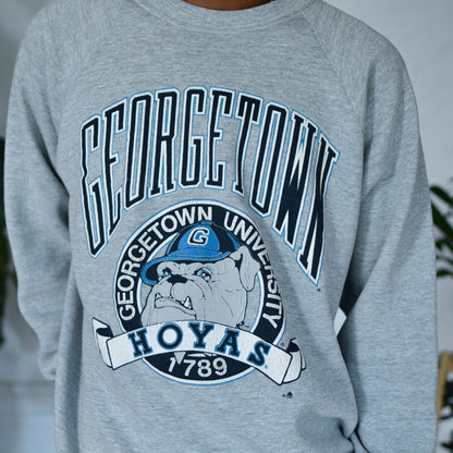 Vintage 90s Georgetown University Gray Sweatshirt