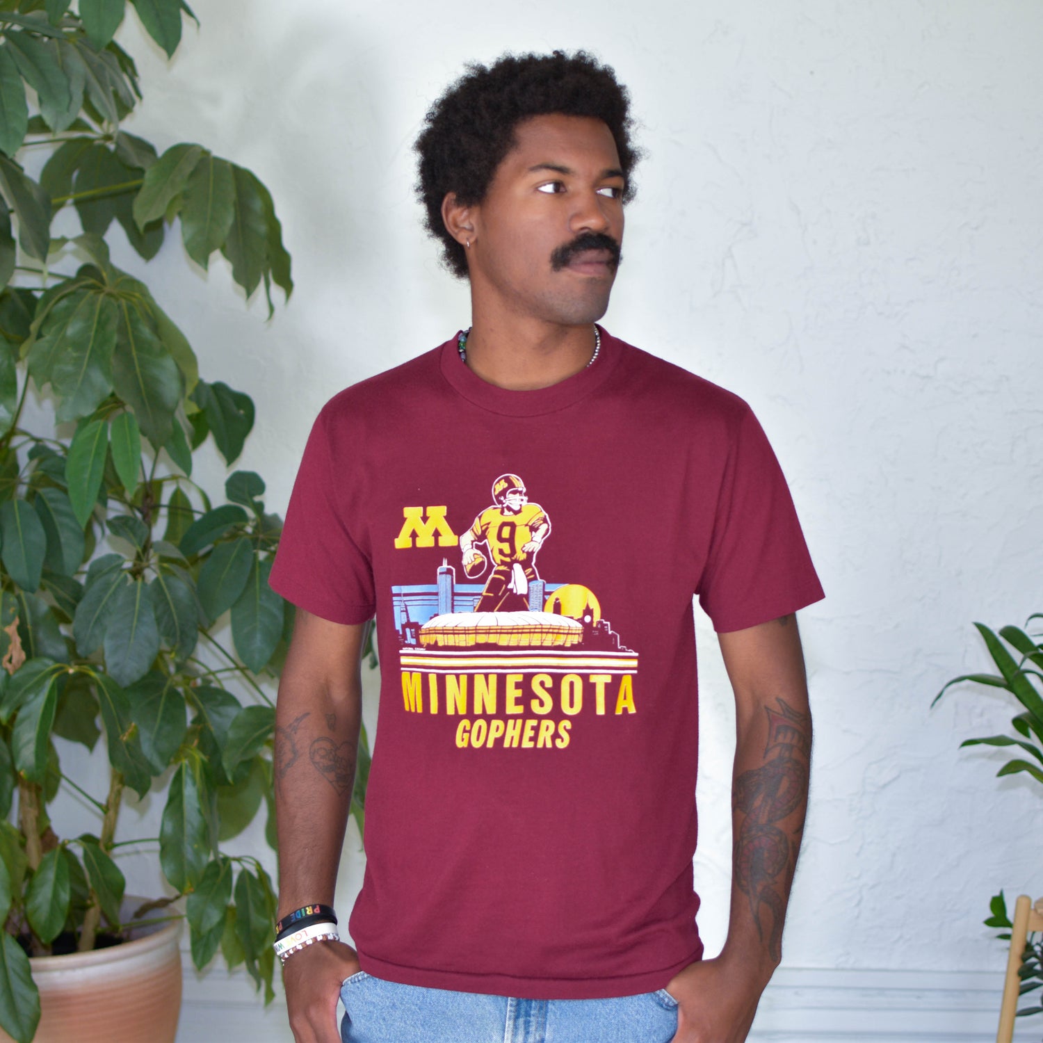 Vintage 80s University of Minnesota Football T-Shirt
