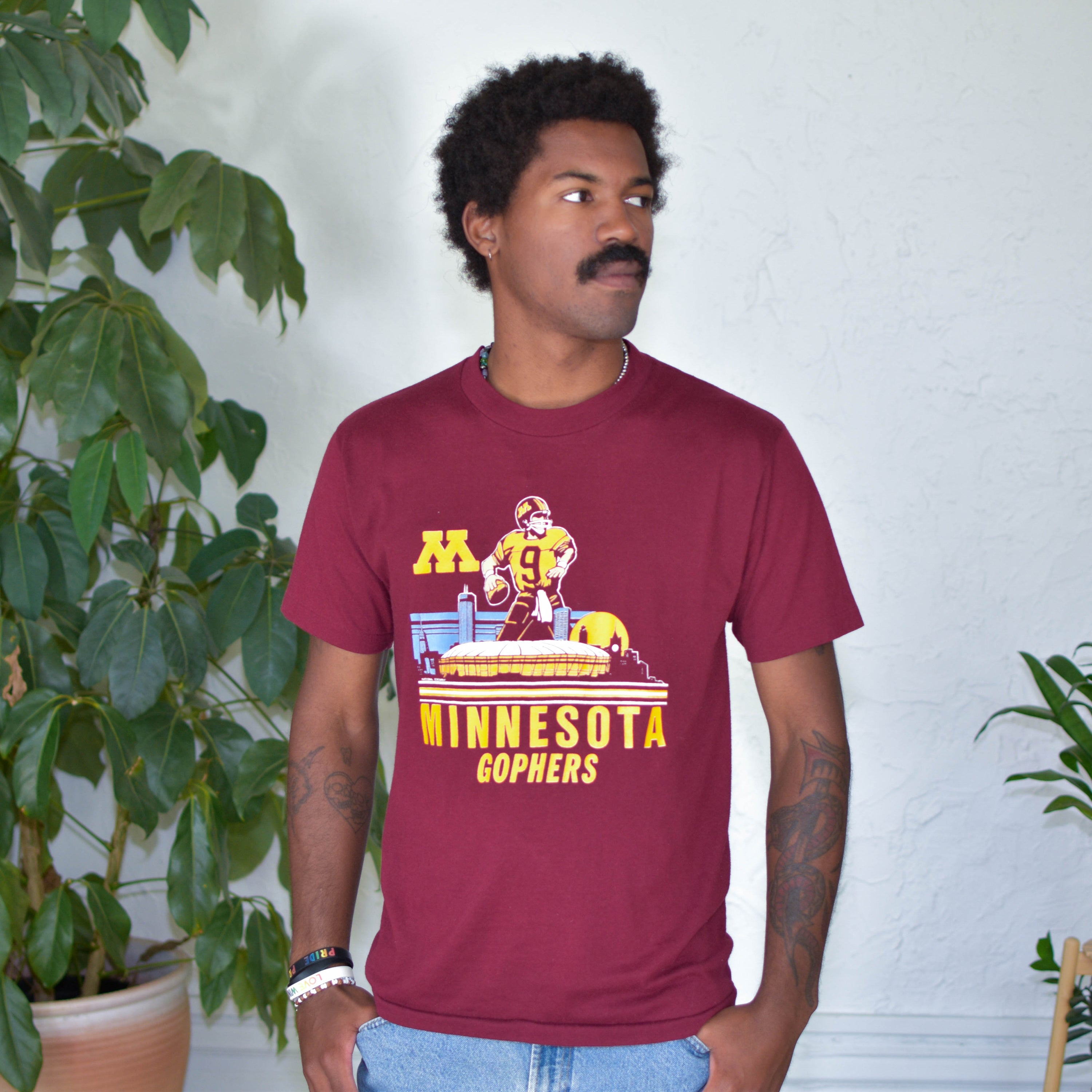 Vintage 80s University of Minnesota Football T-Shirt