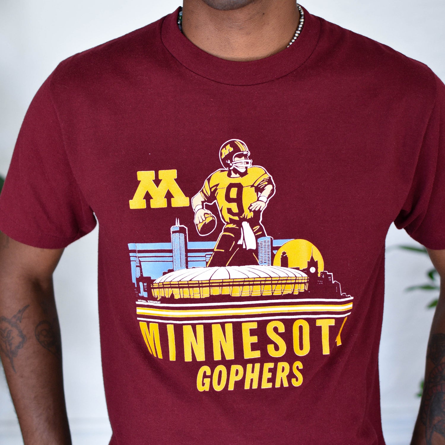 Vintage 80s University of Minnesota Football T-Shirt