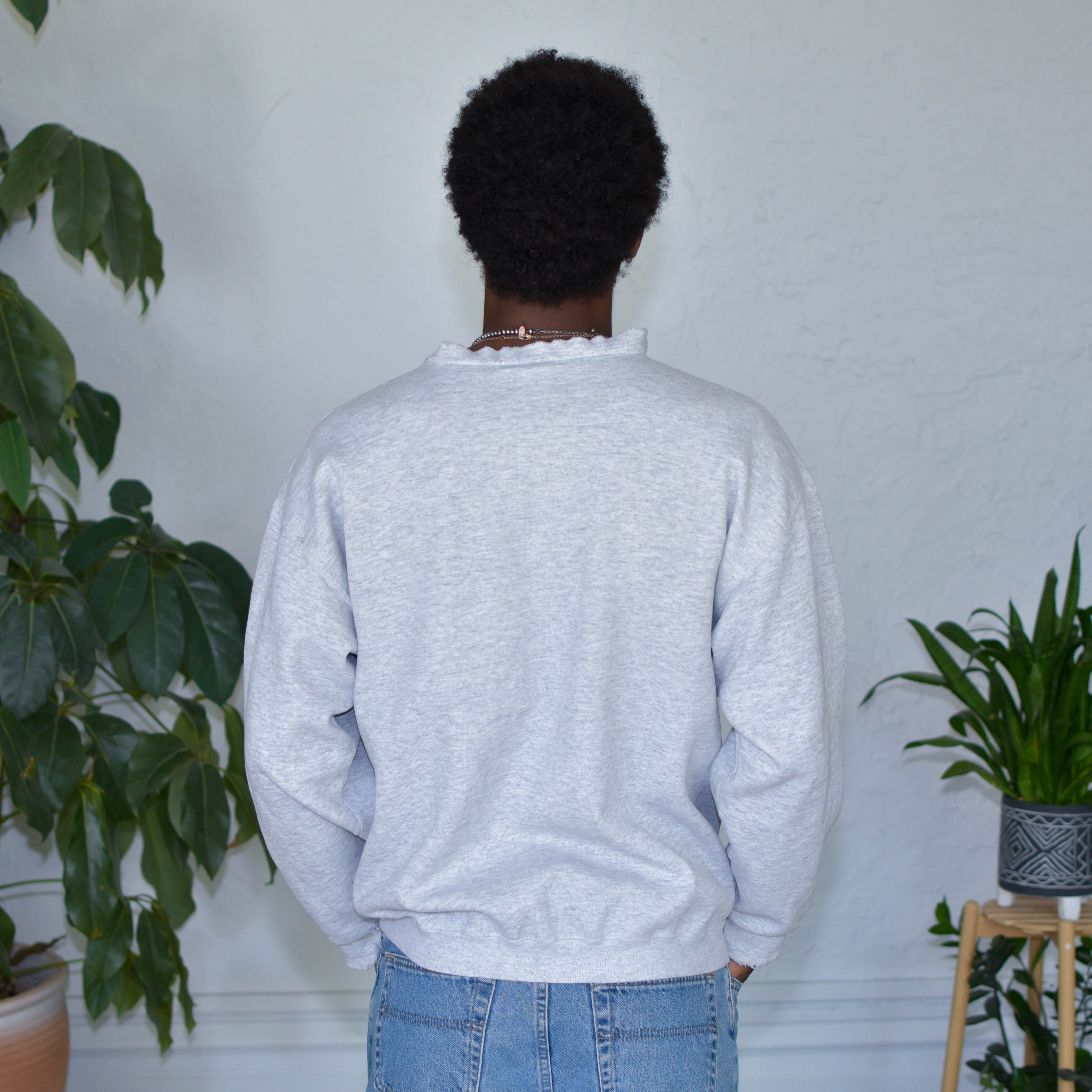 Vintage 80s University of Kansas Gray Crewneck
