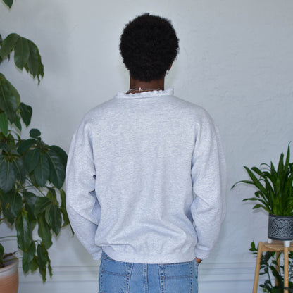 Vintage 80s University of Kansas Gray Crewneck