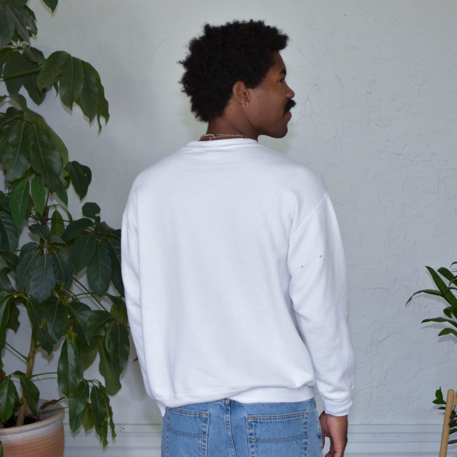 Vintage 90s Stanford University White Sweatshirt