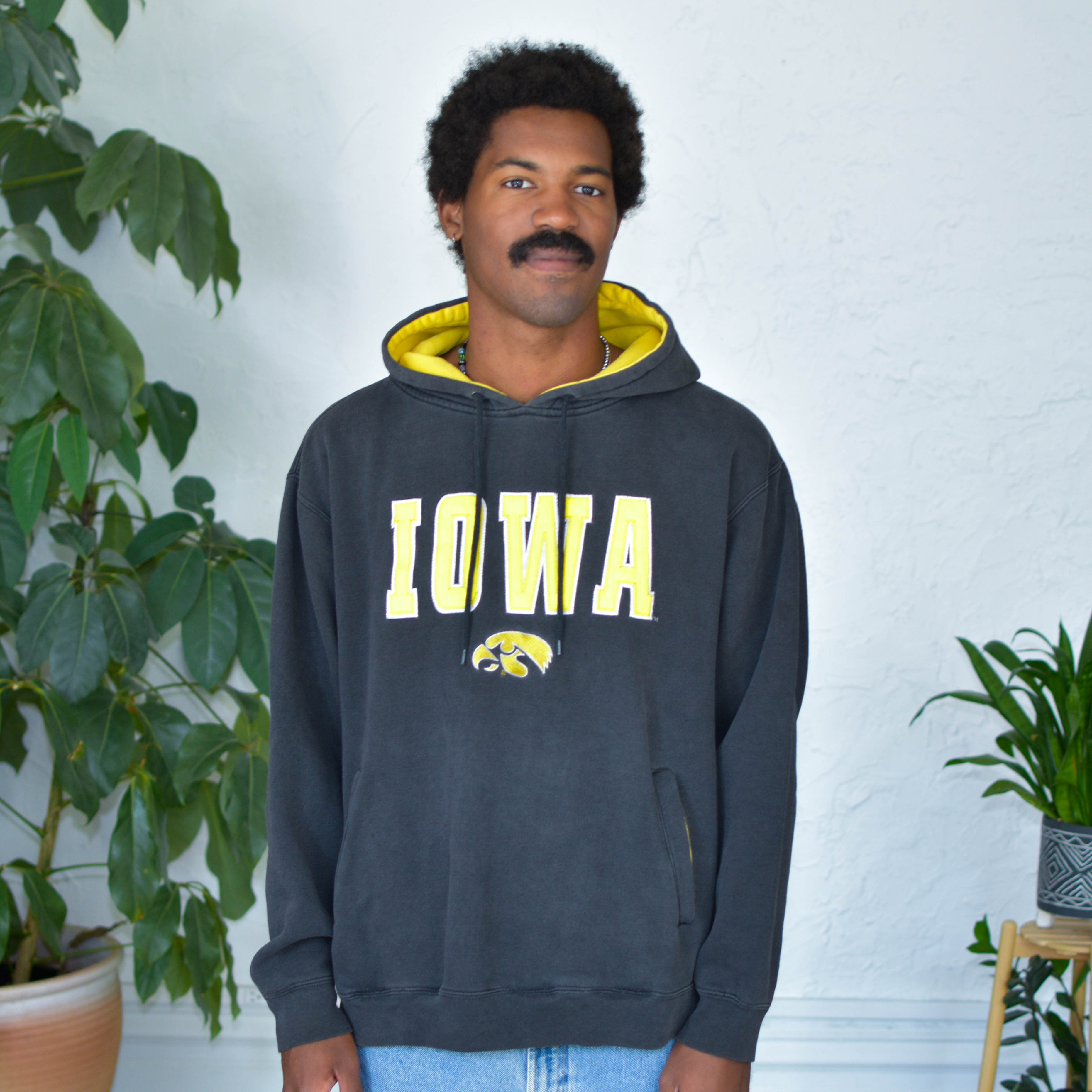 Vintage University of Iowa Black Hoodie