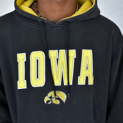 Vintage University of Iowa Black Hoodie