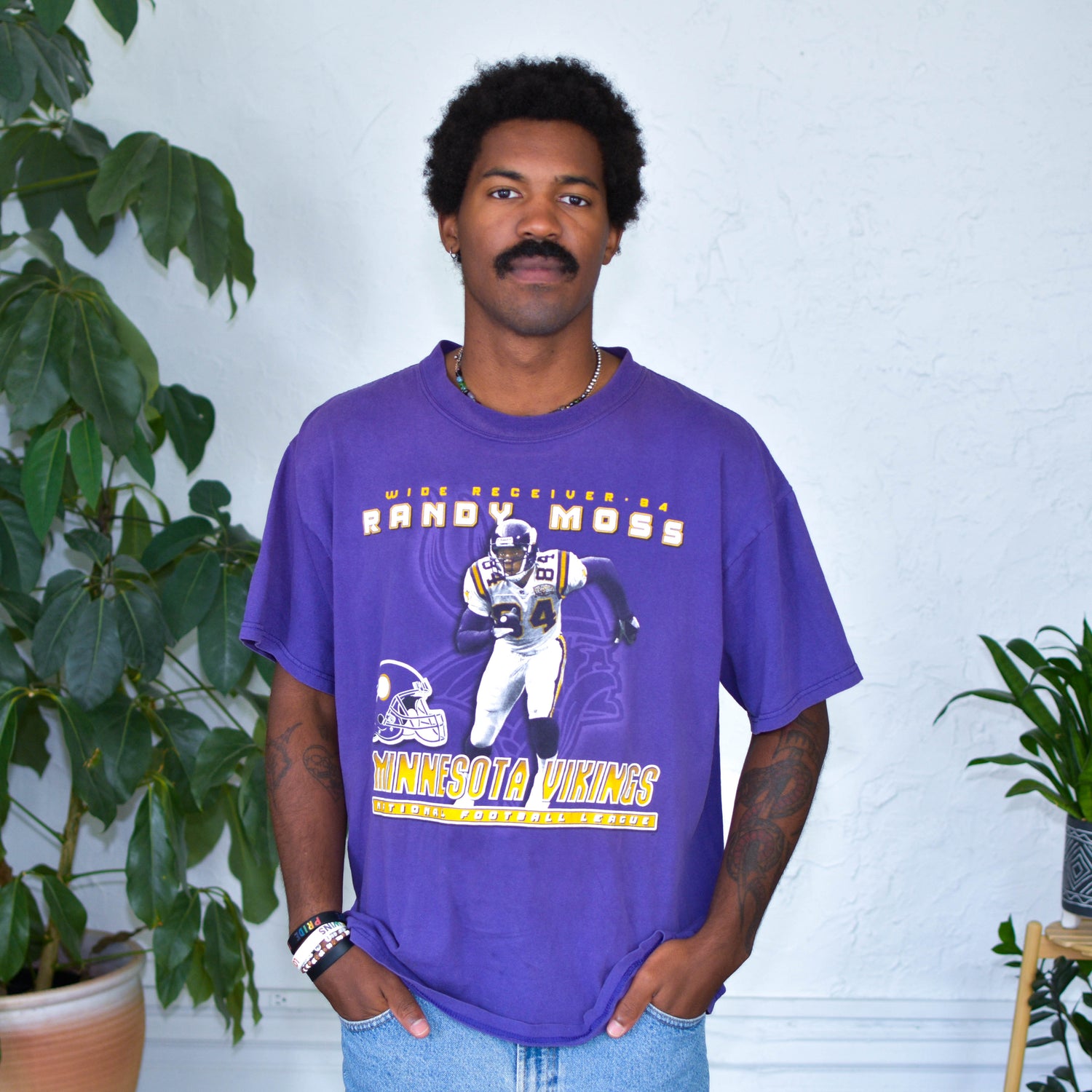 Vintage 90s Randy Moss Minnesota Vikings T-Shirt