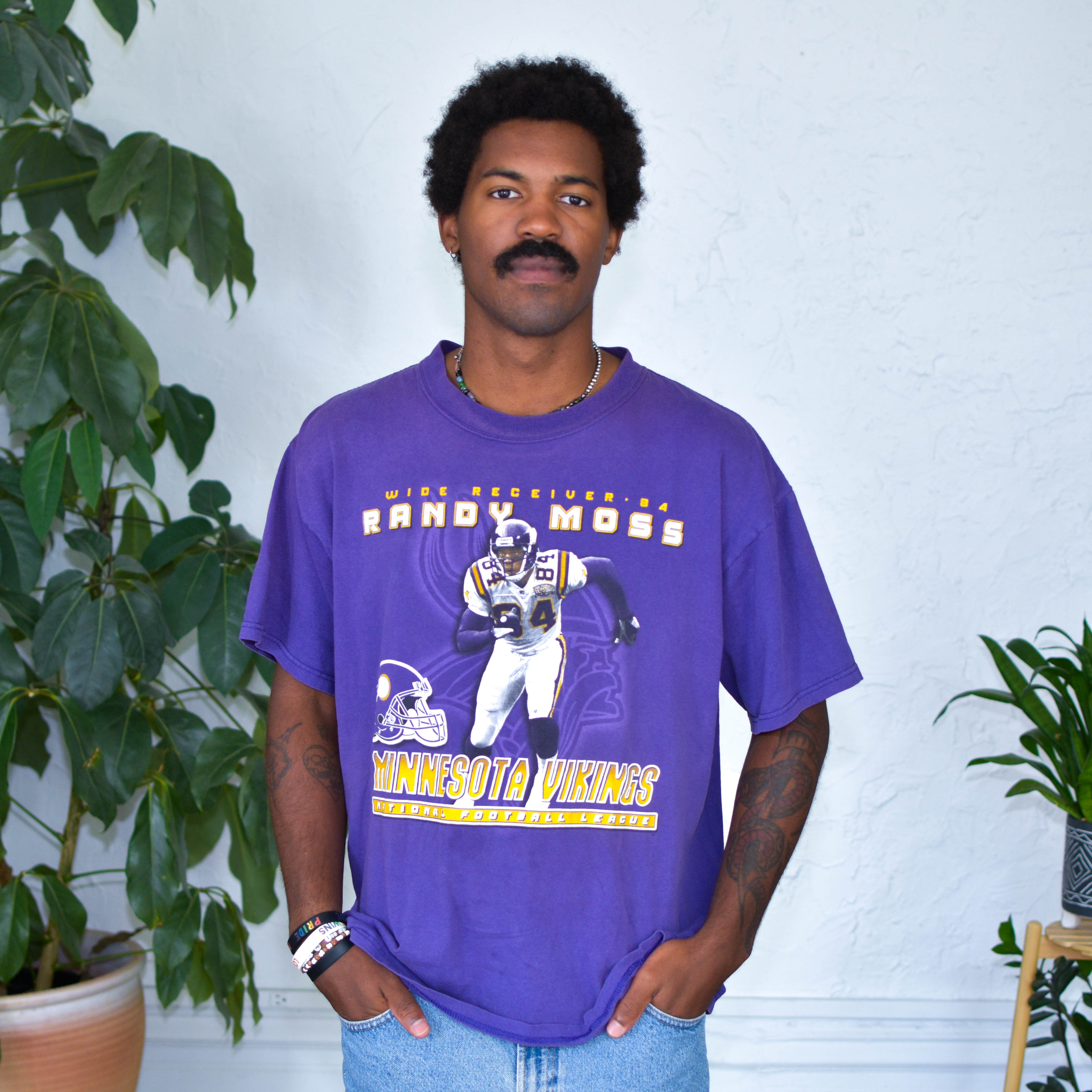 Vintage 90s Randy Moss Minnesota Vikings T-Shirt
