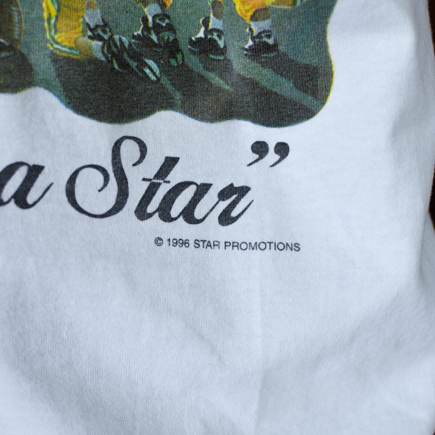 Vintage 1996 Green Bay Packers "Wishing on a Star" Graphic T-Shirt
