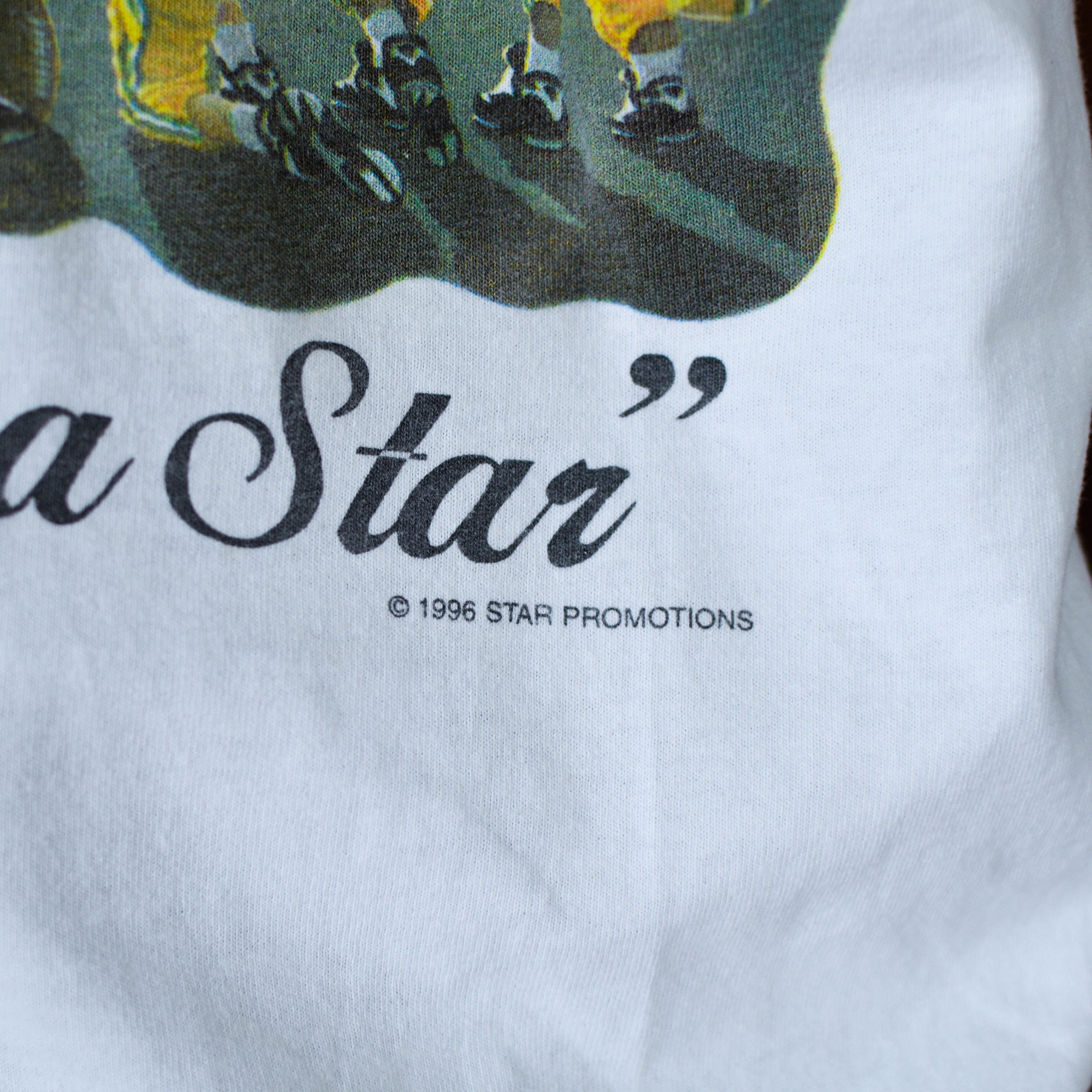 Vintage 1996 Green Bay Packers "Wishing on a Star" Graphic T-Shirt