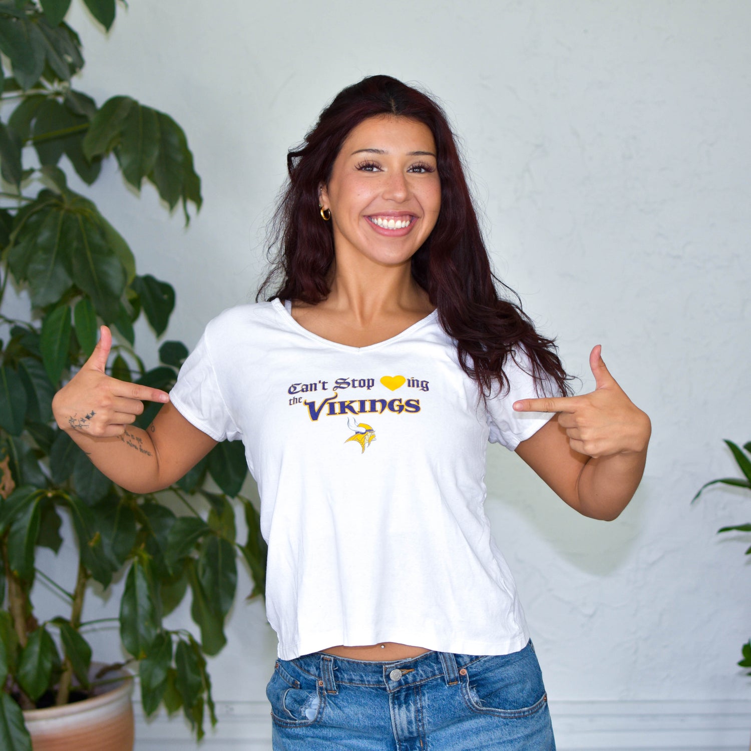 Vintage Minnesota Vikings Femme T-Shirt