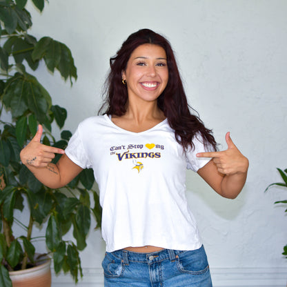 Vintage Minnesota Vikings Femme T-Shirt