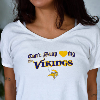 Vintage Minnesota Vikings Femme T-Shirt