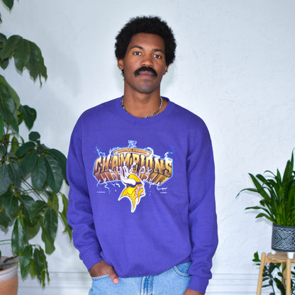 Vintage 1998 Minnesota Vikings Lightning Sweatshirt