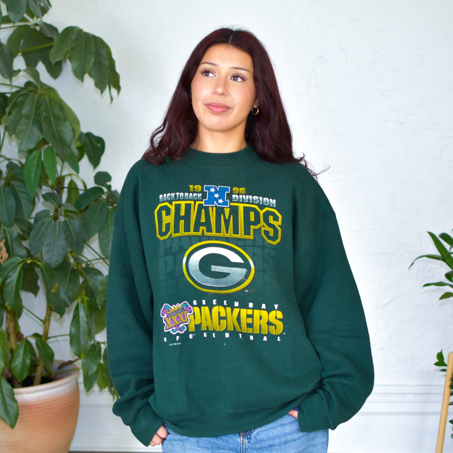 Vintage Green Bay Packers Super Bowl 31 Sweatshirt