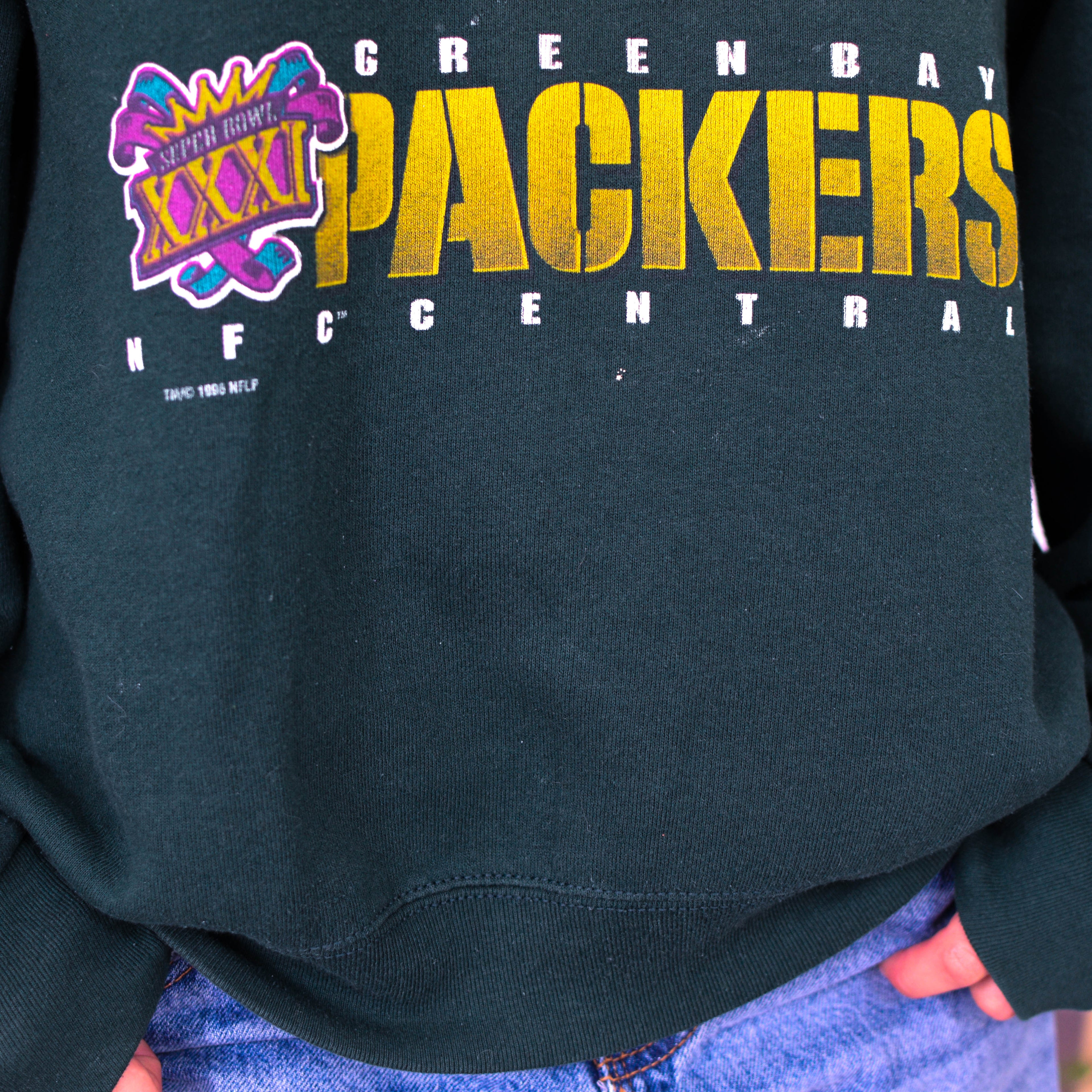 Vintage Green Bay Packers Super Bowl 31 Sweatshirt